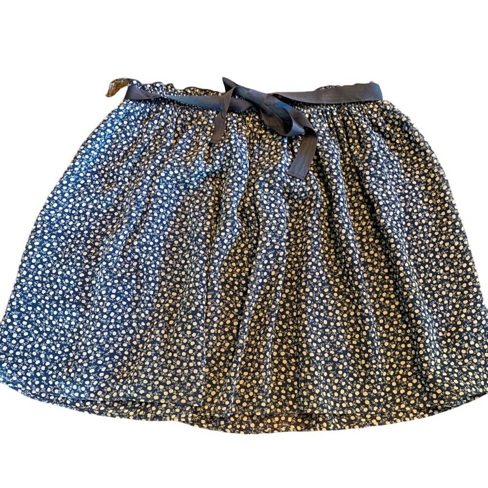 Betsey Johnson Womens blue mini flowers skirt size Large - Picture 2 of 4